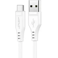Дата кабель Acefast C3-04 USB-A to USB-C TPE (1m) White