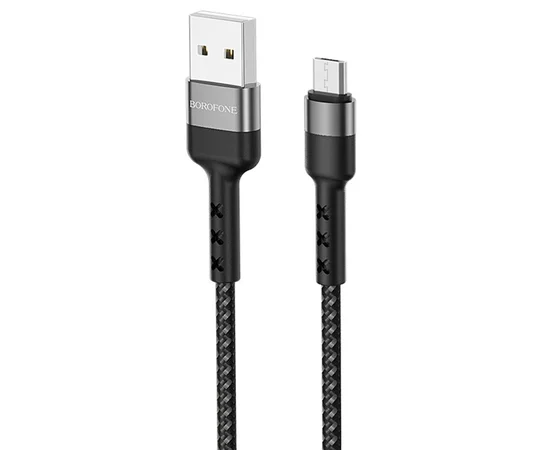 Дата кабель Borofone BX34 Advantage USB to MicroUSB (1m) Черный