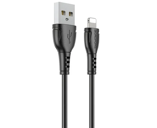 Дата кабель Borofone BX51 Triumph USB to Lightning (1m) Чорний