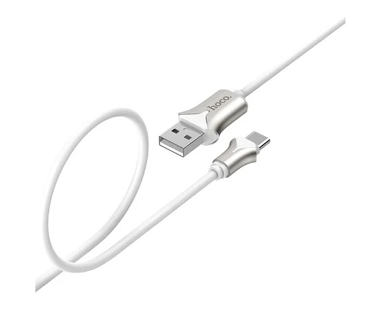 Дата кабель Hoco U67 "Soft Silicone" Type-C (1.2m) Белый