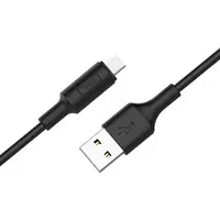 Дата кабель Hoco X25 Soarer MicroUSB (1m) Чорний