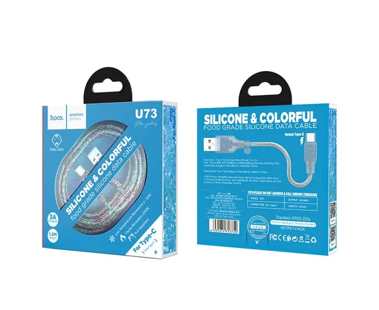 Дата кабель Hoco U73 "Star" Type-C (1.2М) Черный