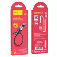 Дата кабель Hoco X52 "Sereno magnetic" USB to Lightning (1m) Черный