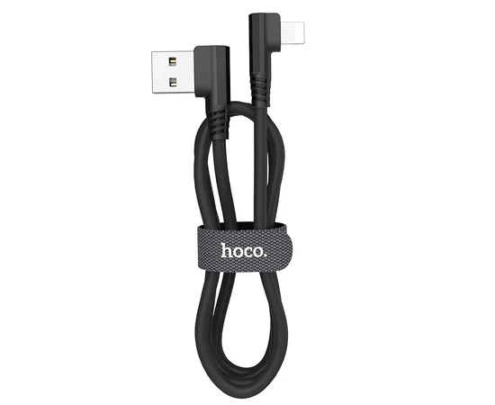 Дата кабель Hoco U83 "Puissant Silicone" Lightning (1.2 m) Черный