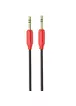 Аудио кабель HOCO Aux (UPA11) (3,5 - 3,5 / Jack-Jack) (1м) Красный
