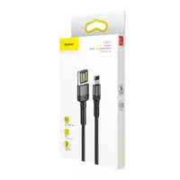 Дата кабель Baseus Cafule Lightning Cable Special Edition 2.4A (1m) (CALKLF) Серый