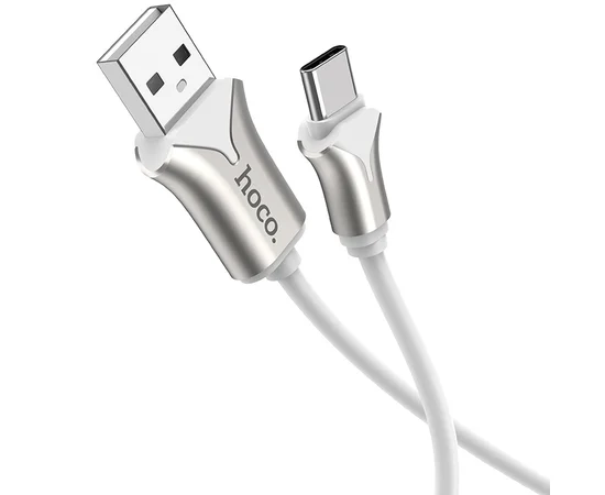 Дата кабель Hoco U67 "Soft Silicone" Type-C (1.2m) Белый
