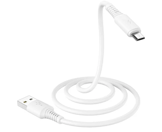 Дата кабель Borofone BX47 Coolway USB to MicroUSB (1m) Белый