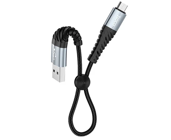 Дата кабель Hoco X38 Cool MicroUSB (0.25m) Черный