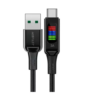 Дата кабель Acefast C7-04 USB-A to USB-C zinc alloy Black