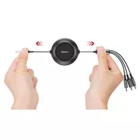 Дата кабель Baseus Golden Loop 3-in-1 (1.2m) Черный