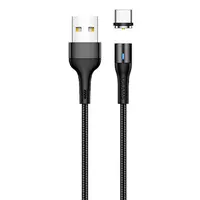 Дата кабель USAMS US-SJ337 U29 Magnetic USB to Type-C (2m) Черный