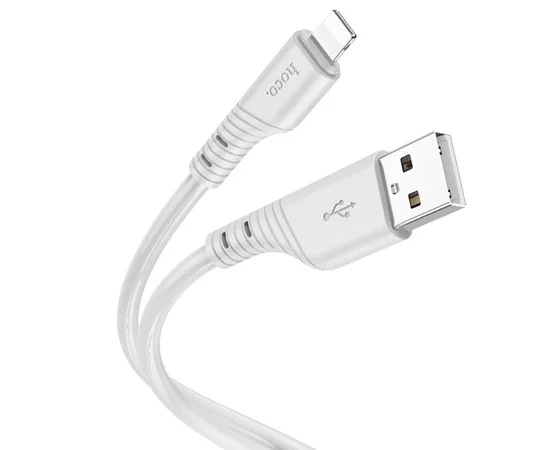 Дата кабель Hoco X97 Crystal color USB to Lightning (1m) Light gray