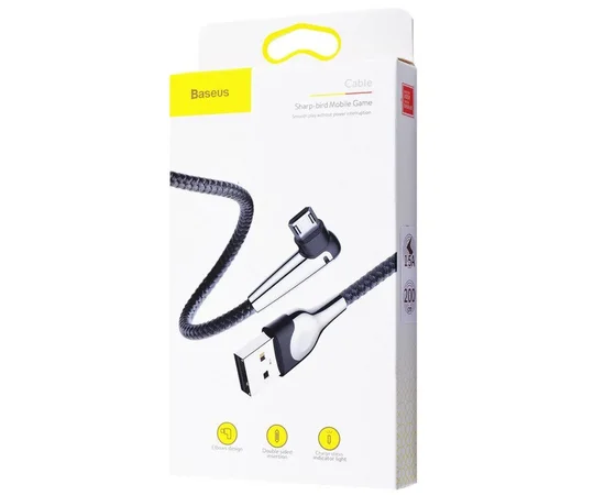 Дата кабель Baseus Sharp-Bird Mobile Game Micro USB Cable 1.5A (2m) Чорний
