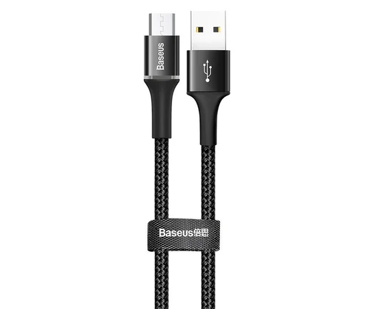Дата кабель Baseus Halo Data Micro USB Cable 3A (0.5m) Черный