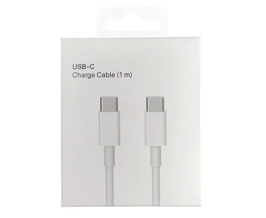 Дата кабель для Apple iPhone USB-C to USB-C FineWoven (AAA grade) (1m) (box) Білий