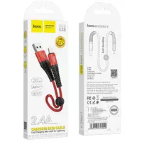 Дата кабель Hoco X38 Cool Lightning (1m) Красный