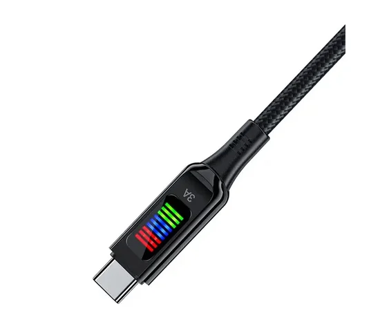 Дата кабель Acefast C7-03 USB-C to USB-C zinc alloy Black