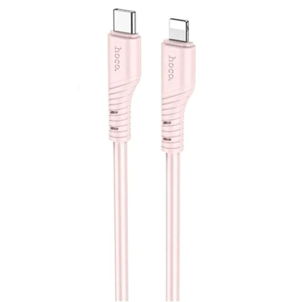 Дата кабель Hoco X97 Crystal color Type-C to Lightning 20W (1m) Light pink