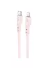 Дата кабель Hoco X97 Crystal color Type-C to Lightning 20W (1m) Light pink