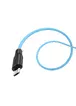 Дата кабель Hoco X21 Plus Silicone MicroUSB Cable (2m) Black / Blue