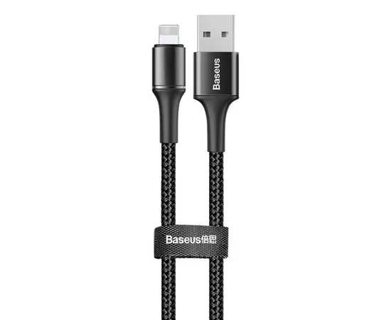 Дата кабель Baseus Halo Data Lightning 2.4A (1m) Black