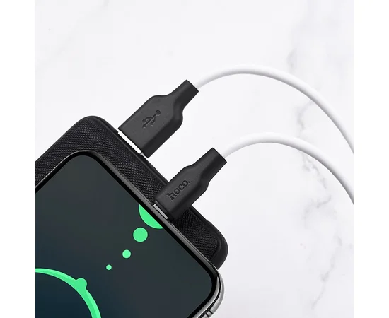 Дата кабель Hoco X21 Plus Silicone Type-C Cable (2m) Черный / Белый