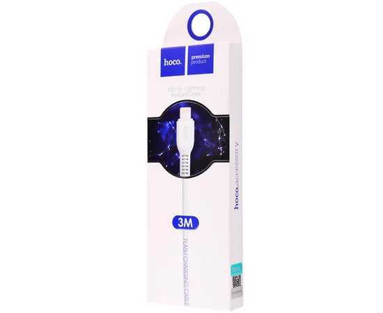 Дата кабель Hoco X20 Lightning (3m) Белый