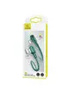 Дата кабель USAMS US-SJ455 U57 Lightning Dual Right-angle Cable With Colorful Light (1.2m) Зелений