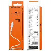 Дата кабель Borofone BX16 USB to MicroUSB (1m) Білий