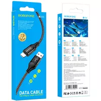 Дата кабель Borofone BX56 Delightful USB to Lightning (1m) Black