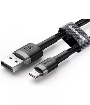 Дата кабель Baseus Cafule Type-C to Type-C Cable PD 2.0 60W (2m) (CATKLF-H) Чорний / Сірий