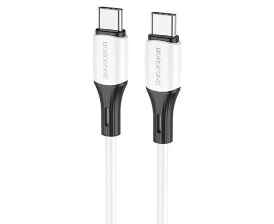 Дата кабель Borofone BX79 Type-C to Type-C 60W (1m) Білий