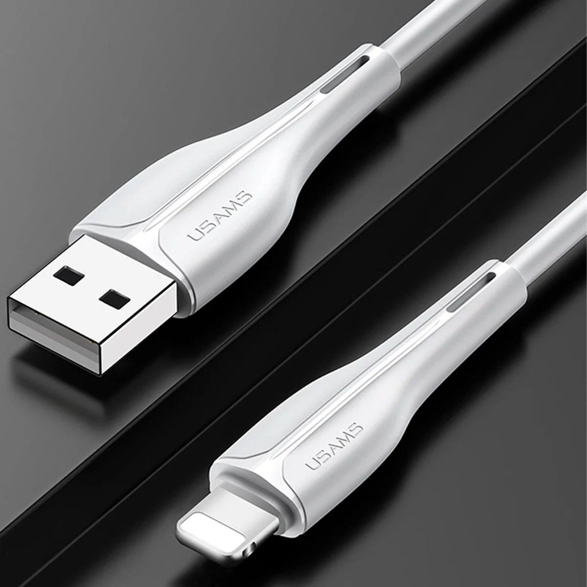Дата кабель Usams US-SJ371 U-38 USB to Lightning 2A (1m) Белый