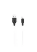 Дата кабель Hoco X21 Silicone Lightning Cable (1m) black_white