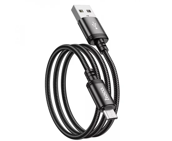 Дата кабель Hoco X89 Wind USB to MicroUSB (1m) Black