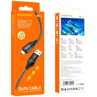 Дата кабель Borofone BX56 Delightful USB to Micro-USB (1m) Black