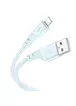 Дата кабель Hoco X97 Crystal color USB to Lightning (1m) Light blue