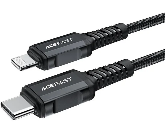 Дата кабель Acefast MFI C4-01 USB-C to Lightning aluminum alloy (1.8m) Black