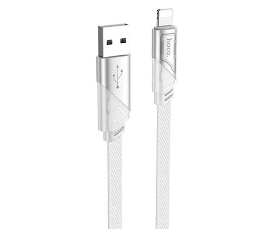 Дата кабель Hoco U119 Machine charging data USB to Lightning (1.2m) Gray
