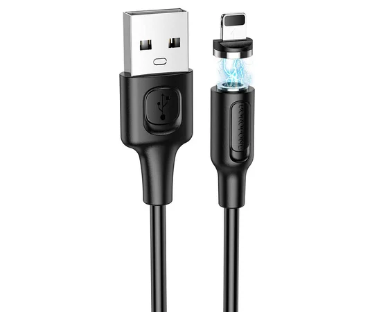 Дата кабель Borofone BX41 Amiable USB to Lightning (1m) Чорний