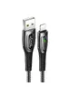 Дата кабель USAMS US-SJ470 Raydan Series USB to Lightning Smart Power-off Cable (2m) Черный