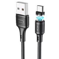 Дата кабель Hoco X52 "Sereno magnetic" USB to MicroUSB (1m) Чорний