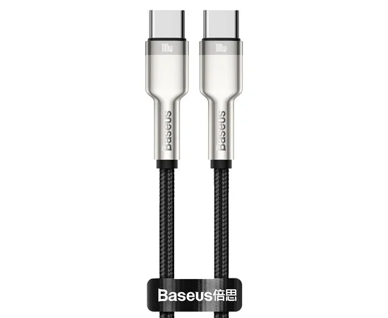Дата кабель Baseus Cafule Series Metal Type-C to Type-C 100W (1m) Черный