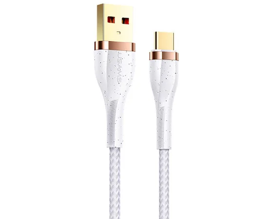 Дата кабель Usams US-SJ488 U64 Aluminum Alloy USB to Type-C 1.2m Білий