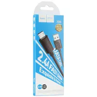 Дата кабель Hoco X88 Gratified USB to Micro-USB (1m) Black