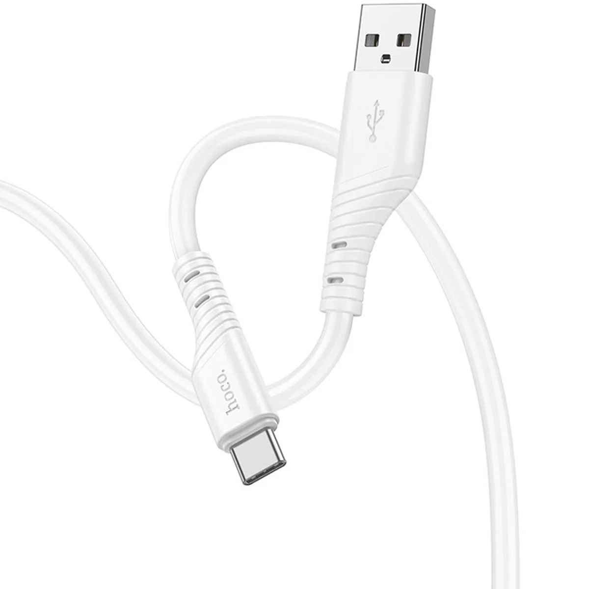Дата кабель Hoco X97 Crystal color USB to Type-C (1m) White