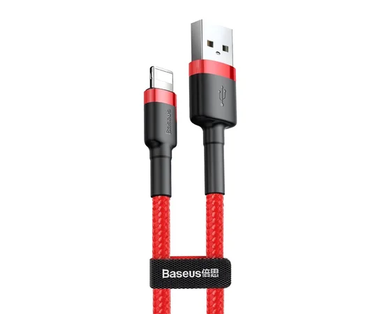 Дата кабель Baseus Cafule Lightning Cable 2A (3m) Красный