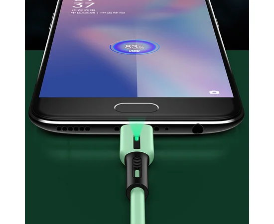 Дата кабель Usams US-SJ432 U51 Silicone USB to Micro USB (1m) Мятный