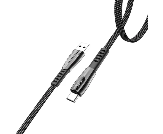 Дата кабель Hoco U70 "Splendor" Type-C (1.2м) Чорно - сірий